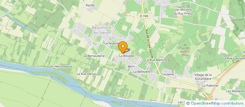 localisation de l'entreprise LA CONCIERGERIE DE MARION  BEAUMONT EN VERON