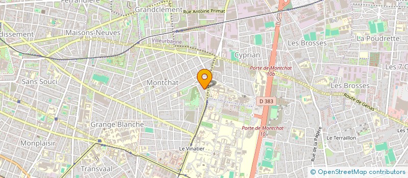 localisation de l'entreprise LA CONCIERGERIE DE MONTCHAT  LYON