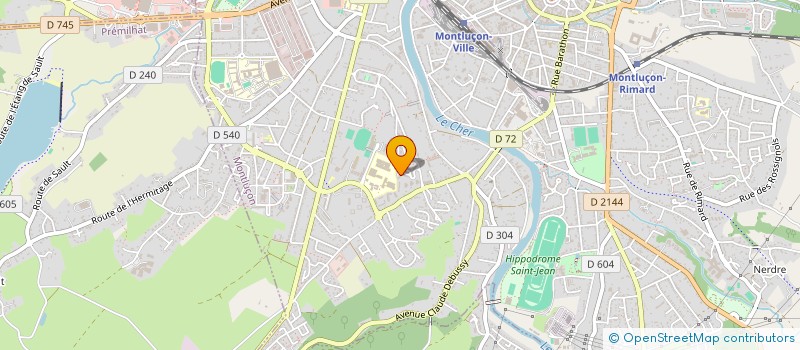 localisation de l'entreprise LA CONCIERGERIE DE MONTLUCON 2 à MONTLUCON