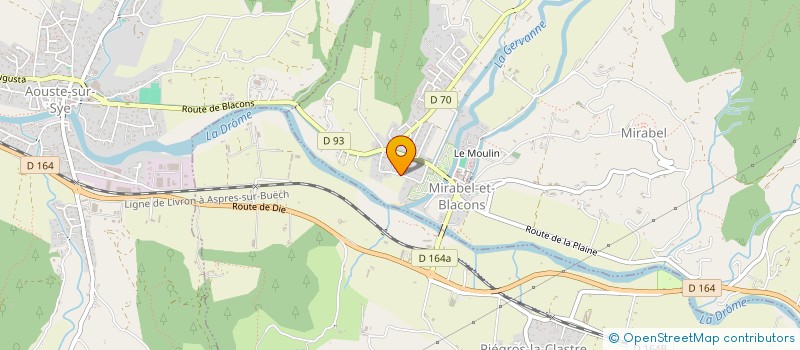 localisation de l'entreprise LA CONCIERGERIE DE TOURISME TIMA à MIRABEL-ET-BLACONS