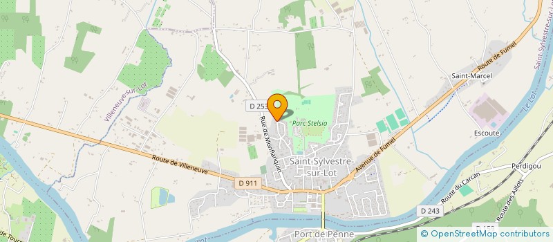 localisation de l'entreprise LA CONCIERGERIE DES BASTIDES  SAINT-SYLVESTRE-SUR-LOT