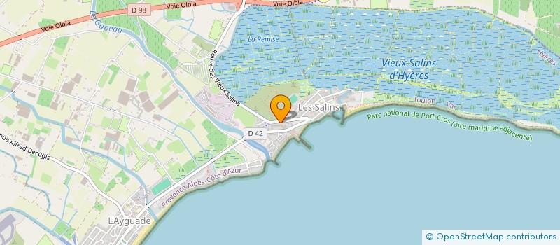 localisation de l'entreprise LA CONCIERGERIE DES PALMIERS à HYERES