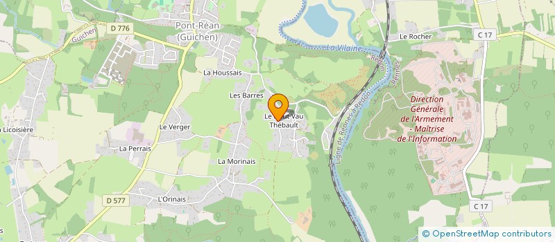 localisation de l'entreprise LA CONCIERGERIE DES VALLONS  GUICHEN