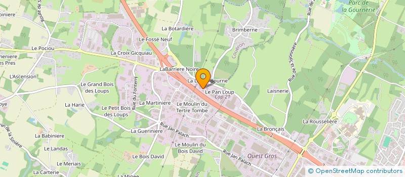 localisation de l'entreprise LA CONCIERGERIE DU BATIMENT à COUERON