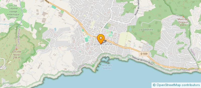localisation de l'entreprise LA CONCIERGERIE DU RIVAGE à CARQUEIRANNE
