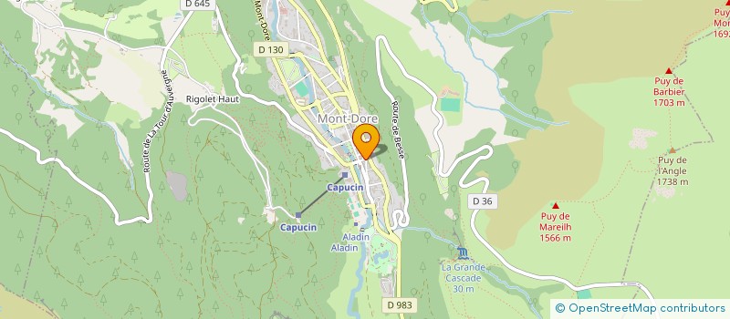 localisation de l'entreprise LA CONCIERGERIE DU SANCY  MONT-DORE