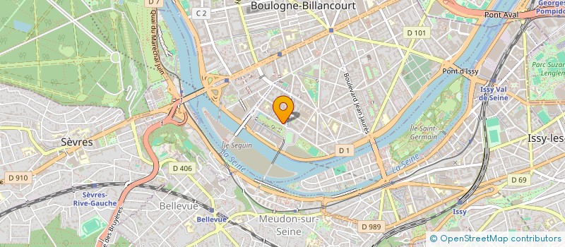 localisation de l'entreprise LA CONCIERGERIE DU TRAPEZE à BOULOGNE-BILLANCOURT