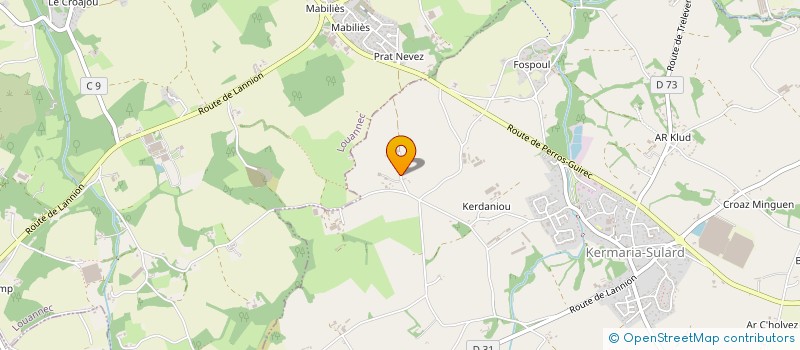 localisation de l'entreprise LA CONCIERGERIE DU TREGOR à KERMARIA-SULARD