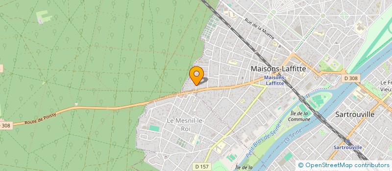 localisation de l'entreprise LA CONCIERGERIE IMMOBILIERE à MAISONS-LAFFITTE