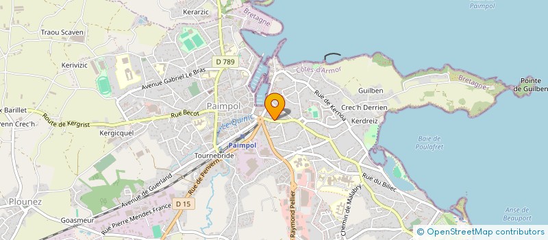 localisation de l'entreprise LA CONCIERGERIE PAIMPOLAISE  PAIMPOL