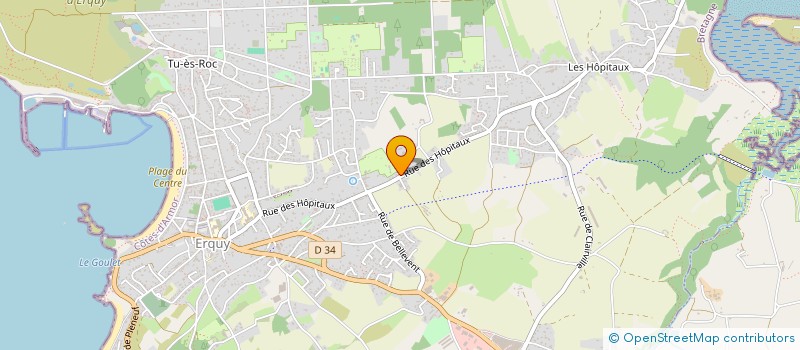 localisation de l'entreprise LA CONCIERGERIE REGINEENNE  ERQUY