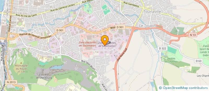 localisation de l'entreprise LA CONCIERGERIE SOLIDAIRE DU COTENTIN  CHERBOURG-EN-COTENTIN