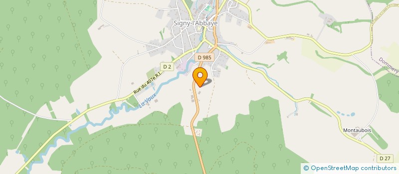 localisation de l'entreprise LA CONCORDE  SIGNY-L'ABBAYE