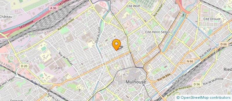 localisation de l'entreprise LA CONCORDE SARL à MULHOUSE