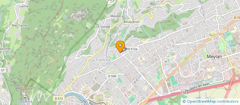 localisation de l'entreprise LA CONDAMINE  CORENC