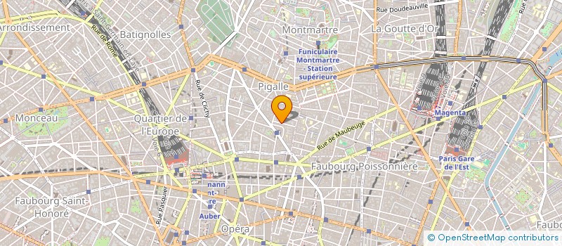 localisation de l'entreprise LA CONDAMINE  PARIS