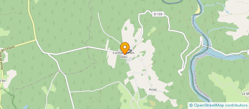 localisation de l'entreprise LA CONF' - CONFOLENT ORGANISATION NEO-FESTIVE  CONFOLENT-PORT-DIEU