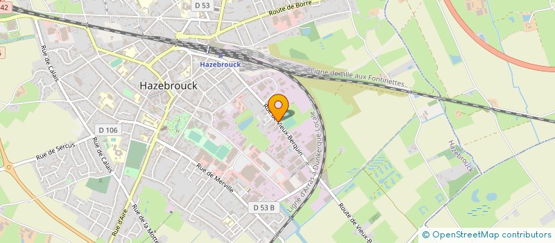 localisation de l'entreprise LA CONFECTION DES HOUSSES à HAZEBROUCK