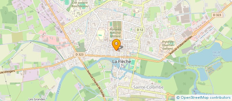 localisation de l'entreprise LA CONFEDERATION SYNDICALE DES FAMILLES - ASSOCIATION DU PAYS FLECHOIS à LA FLECHE