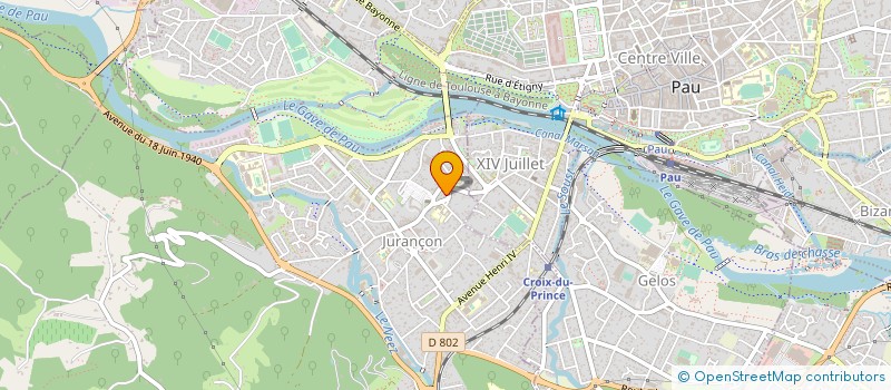 localisation de l'entreprise LA CONFIANCE AU QUOTIDIEN à JURANCON