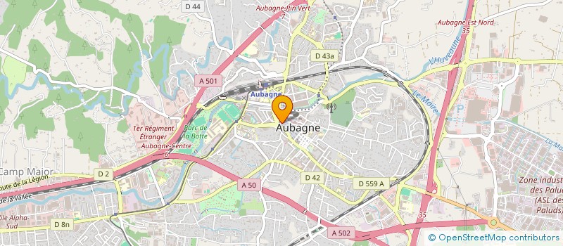 localisation de l'entreprise LA CONFISERIE à AUBAGNE
