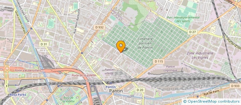 localisation de l'entreprise LA CONFISERIE BOUCHARD DASSAULT  PANTIN