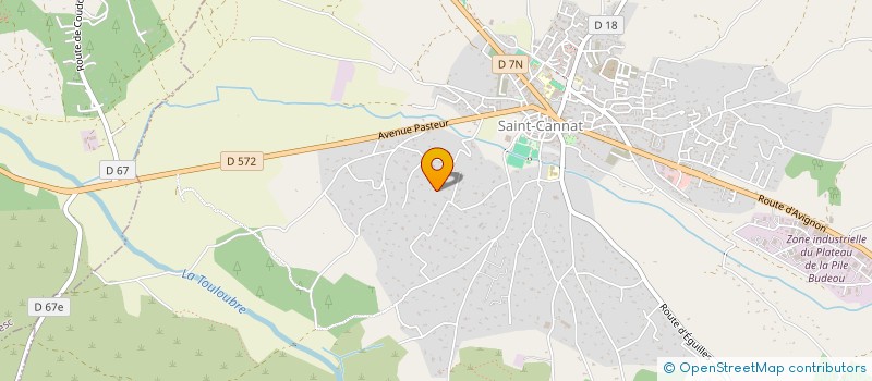 localisation de l'entreprise LA CONFISERIE GOURMANDE à SAINT-CANNAT