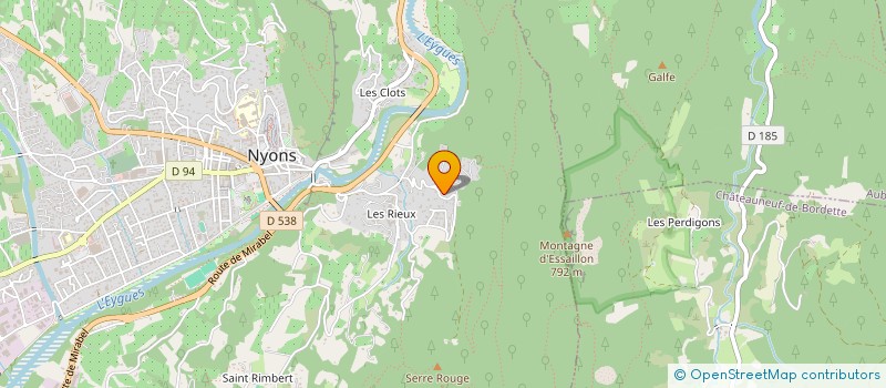 localisation de l'entreprise LA CONFITURERIE  NYONS