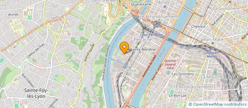 localisation de l'entreprise LA CONFLUENCE  LYON