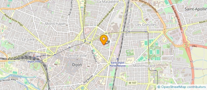 localisation de l'entreprise LA CONFRERIE AUX PINCES D'OR  DIJON