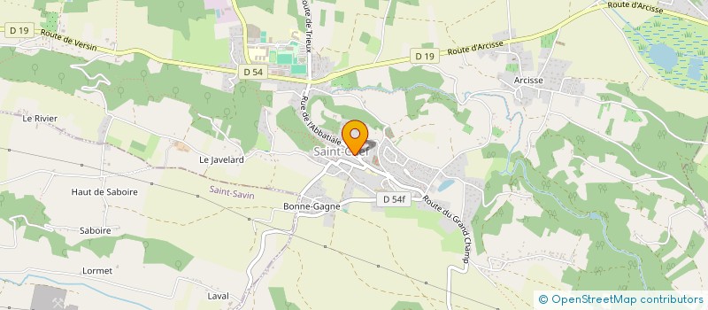 localisation de l'entreprise LA CONFRERIE DE L'ECHALAS DAUPHINOIS  SAINT-CHEF