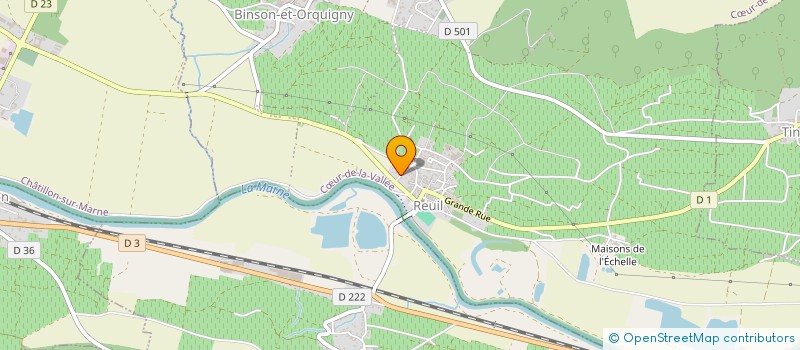 localisation de l'entreprise LA CONFRERIE DE SAINT-VINCENT DE REUIL  CUR-DE-LA-VALLEE