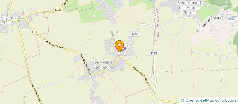 localisation de l'entreprise LA CONFRERIE DE TOURNEBU  TOURVILLE-LA-CAMPAGNE