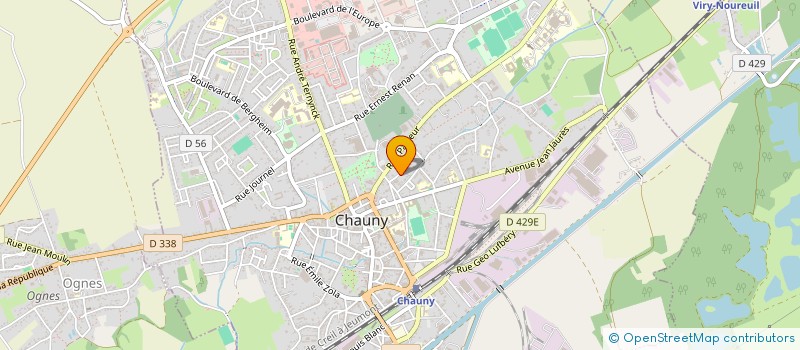 localisation de l'entreprise LA CONFRERIE DES BAUDETS à CHAUNY