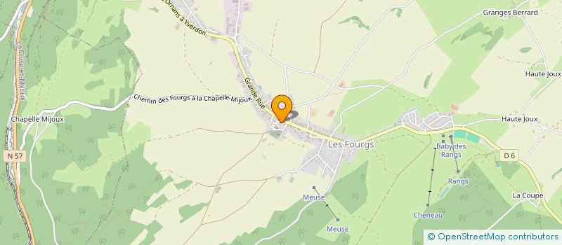 localisation de l'entreprise LA CONFRERIE DES BOURRIS  LES FOURGS