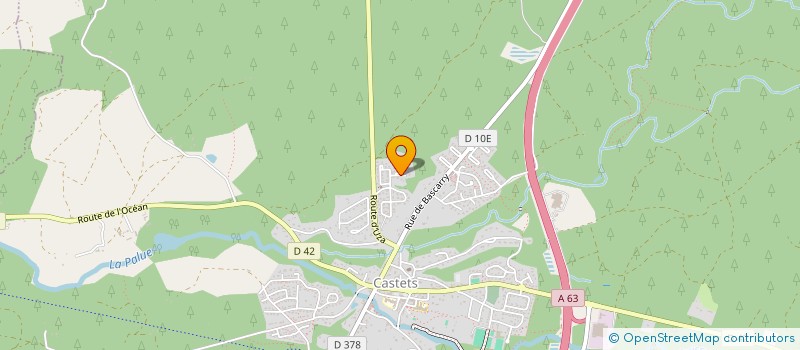 localisation de l'entreprise LA CONFRERIE DES COUD'AGILES  CASTETS