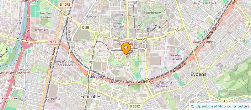 localisation de l'entreprise LA CONFRERIE DES FRERES GRENOBLOIS  ECHIROLLES