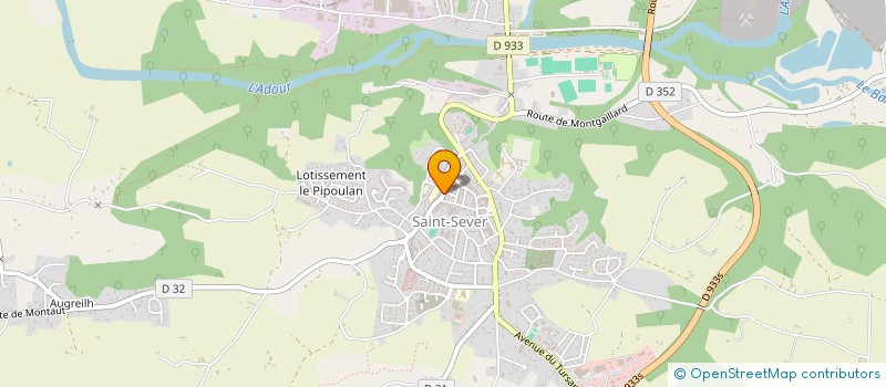 localisation de l'entreprise LA CONFRERIE DES JABOTIERS DE SAINT SEVER CAP DE GASCOGNE à SAINT-SEVER