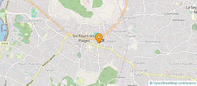 localisation de l'entreprise LA CONFRERIE DES OURS NOIRS à SIX-FOURS-LES-PLAGES