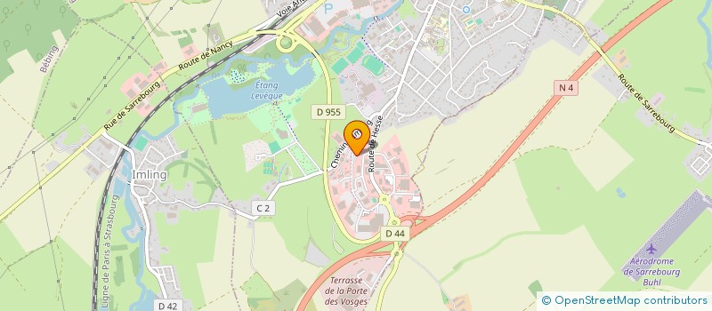 localisation de l'entreprise LA CONFRERIE DU CHIFFON  SARREBOURG