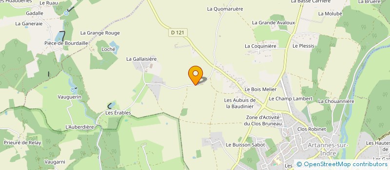 localisation de l'entreprise LA CONFRERIE IRON BACCHUS  ARTANNES-SUR-INDRE