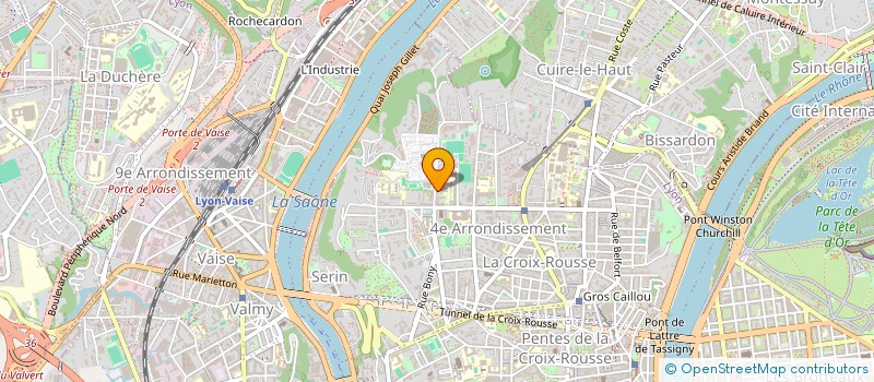 localisation de l'entreprise LA CONJURATION CROIX- ROUSSIENNE  LYON