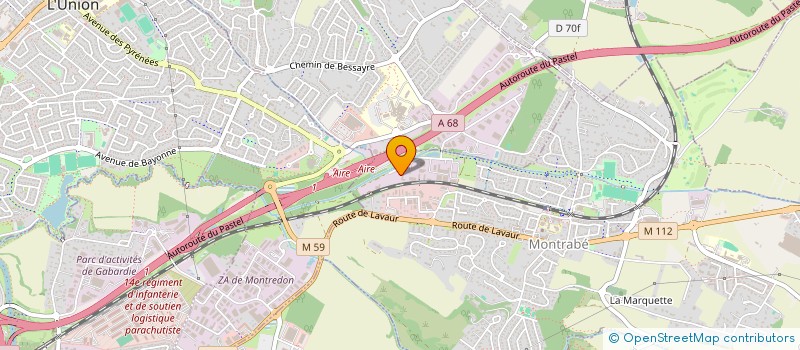 localisation de l'entreprise LA CONNECTIQUE DES FLUIDES à MONTRABE