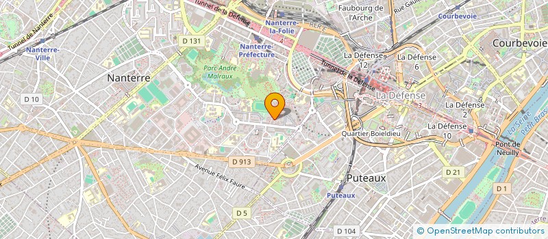 localisation de l'entreprise LA CONNEXION  NANTERRE