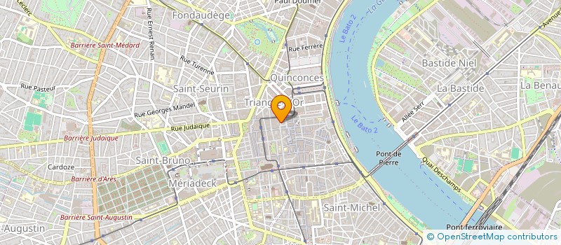 localisation de l'entreprise LA CONQUETE DE L'OUEST  BORDEAUX