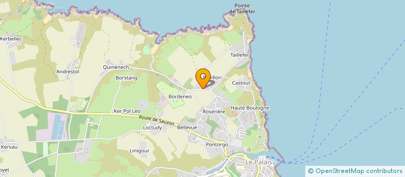 localisation de l'entreprise LA CONSERVERIE DE BELLE-ISLE EN MER à LE PALAIS