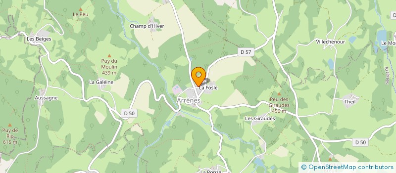 localisation de l'entreprise LA CONSERVERIE DE BENEVENT  ARRENES