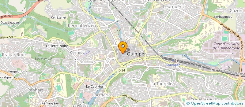 localisation de l'entreprise LA CONSERVERIE DES DUCS à QUIMPER