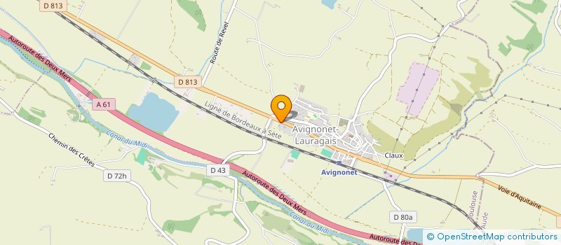 localisation de l'entreprise LA CONSERVERIE LAURAGAISE à MONTGAILLARD-LAURAGAIS