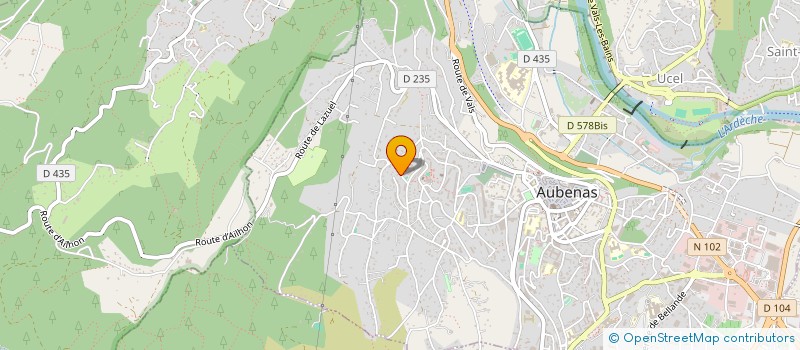 localisation de l'entreprise LA CONSERVERIE SOLIDAIRE à AUBENAS